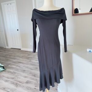 Nordstrom Elegant Black Off-Shoulder Dress